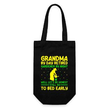Gardener Retired Grandma Pensioner Gardening Garde - Gift Bag for Bottles - black - Front