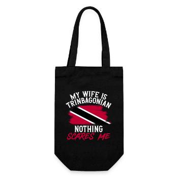 Trinidad and Tobago flag - Gift Bag for Bottles - black - Front