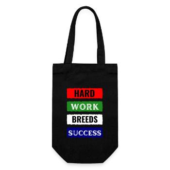 Hard Work Breeds Success - Gift Bag for Bottles - black - Front