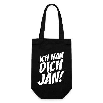 Ich Han Dich Jän Kölsch Kölle Kölner Karneval Köln - Geschenkbeutel für Flaschen - Schwarz - Vorne