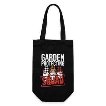Elf Garten Und Zwerg Gartenhof Gartenzwerg - Gift Bag for Bottles - black - Front