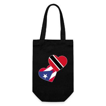 Trinidad and Tobago flag - Gift Bag for Bottles - black - Front