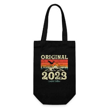 Birthday gift 2023 - Gift Bag for Bottles - black - Front