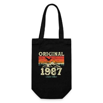 Cadeau d’anniversaire 1987 36/37 ans - Sac à bouteille - noir - Devant