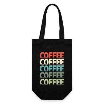 Coffee Coffee Coffee - Gift Bag for Bottles - black - Front