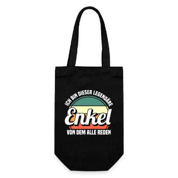 Enkel - Geschenkbeutel für Flaschen - Schwarz - Vorne