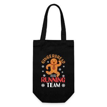 Gingerbread Running Team You Can’t Catch Me Christmas - Sac à bouteille - noir - Devant