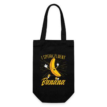 Je parle couramment banane - Sac à bouteille - noir - Devant