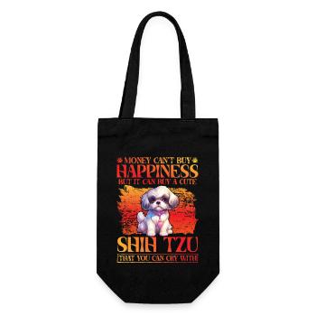 Shih Tzu Drôle de dicton - Sac à bouteille - noir - Devant