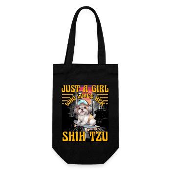 Juste une fille qui aime son Shih Tzu - Sac à bouteille - noir - Devant