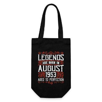 August 1953 anniversary 1953 legends August - Gift Bag for Bottles - black - Front