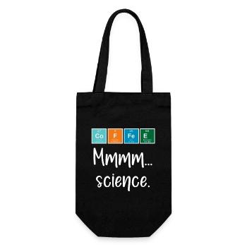 CAFÉ - Mmmm... science - Sac à bouteille - noir - Devant