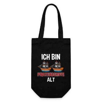 Seeräuber Seemann Kapitän 2. Geburtstag Pirat - Geschenkbeutel für Flaschen - Schwarz - Vorne