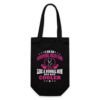 Arbeitsmedizinische Krankenschwester Mutter Mutter - Geschenkbeutel für Flaschen - Schwarz - Vorne