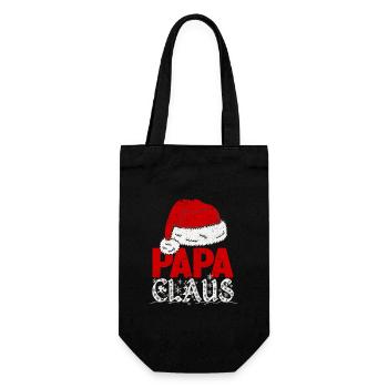 Papa Noël Papa Père Noël Famille - Sac à bouteille - noir - Devant