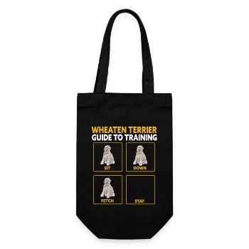 Irish Soft Coated Wheaten Terrier - Gift Bag for Bottles - black - Front