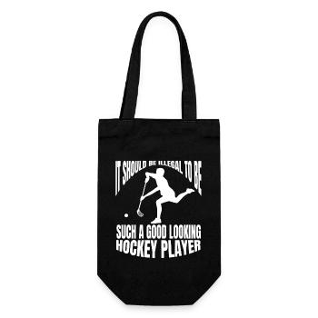 Floorball Hockey Hockey Hockey Hockey Cadeau Joueur de Hockey sur Gazon - Sac à bouteille - noir - Devant