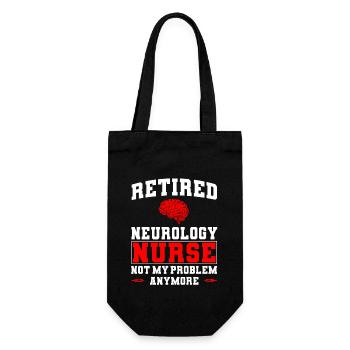 Retired Neurology Nurse - Gift Bag for Bottles - black - Front