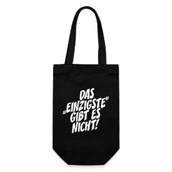 Das Einzigste Gibt Es Nicht Grammatik Germanistik - Geschenkbeutel für Flaschen - Schwarz - Vorne