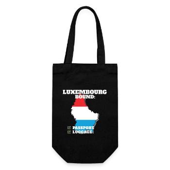 Luxembourg Bound Country Travel Drapeau luxembourgeois - Sac à bouteille - noir - Devant
