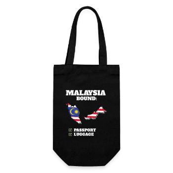 Voyage à destination de la Malaisie Drapeau malaisien - Sac à bouteille - noir - Devant