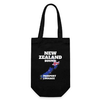 Nouvelle-Zélande Bound Country Travel Kiwi Flag - Sac à bouteille - noir - Devant