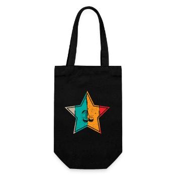 Cherry Retro Fruit Summer Star Gift - Gift Bag for Bottles - black - Front