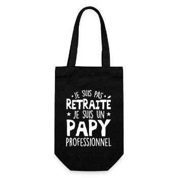 Je Suis Pas Retraité, Je Suis Un Papy Pro ! - Sac à bouteille - noir - Devant