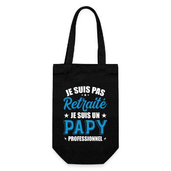 Je Suis Pas Retraité, Je Suis Un Papy Pro ! - Sac à bouteille - noir - Devant