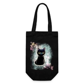 Cat Daddy Cat Mom Cat Friends - Gift Bag for Bottles - black - Front
