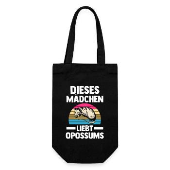 Opossum - Geschenkbeutel für Flaschen - Schwarz - Vorne