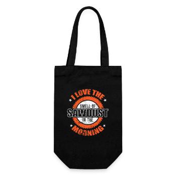 I Love the smell of Sawdust in the Morning - Gift Bag for Bottles - black - Front