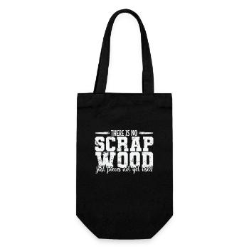 There is no Scrap Wood Waldarbeiter - Gift Bag for Bottles - black - Front