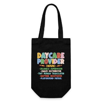 Childcare Teacher Educator - Gift Bag for Bottles - black - Front