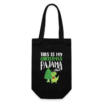 Voici ma chemise de pyjama de Noël TRex - Sac à bouteille - noir - Devant