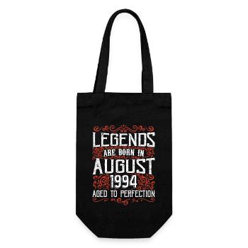 1994 August Vintage Retro Jubiläum August 1994 - Geschenkbeutel für Flaschen - Schwarz - Vorne
