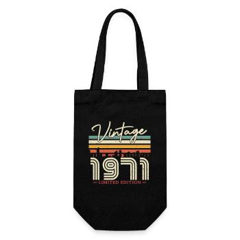 Vintage 1971 Cadeau d’anniversaire - Sac à bouteille - noir - Devant