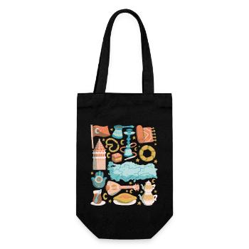 Turkey - Gift Bag for Bottles - black - Front