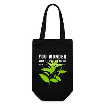 I'M A SECRET GREEN TEA DRINKER SENCHATEE TEE - Gift Bag for Bottles - black - Front