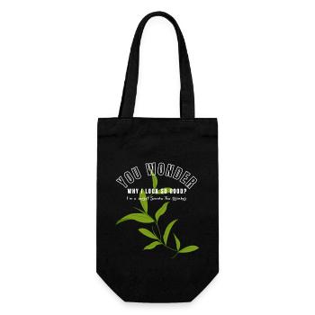 JE SUIS UN BUVEUR DE THÉ SENCHA SECRET SENCHATEE TEE - Sac à bouteille - noir - Devant