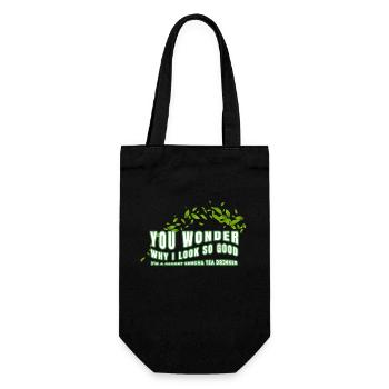 I'M A SECRET SENCHA TEA DRINKER SENCHATEE TEE - Gift Bag for Bottles - black - Front