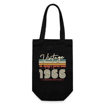 Gift 57/58 J. 1966 Vintage - Gift Bag for Bottles - black - Front