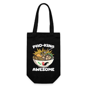 Pho King Awesome Funny Pho Pun Pho Soup A - Gift Bag for Bottles - black - Front