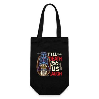Funny Gothic Goth Wedding Bride Goth Halloween - Geschenkbeutel für Flaschen - Schwarz - Vorne