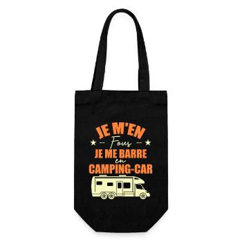 Je M'en Fous Je Me Barre En Camping-car - Sac à bouteille - noir - Devant