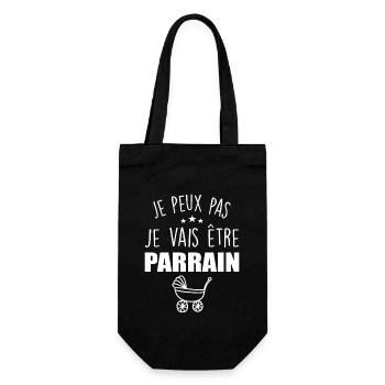 Je Peux Pas, Je Vais Être PARRAIN - Sac à bouteille - noir - Devant