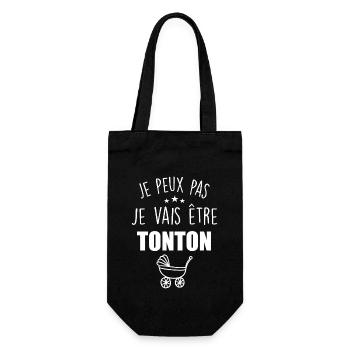 Je Peux Pas, Je Vais Être TONTON - Sac à bouteille - noir - Devant