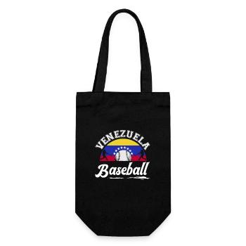 Venezuela Baseball Venezuelanische Flagge Sport - Geschenkbeutel für Flaschen - Schwarz - Vorne