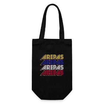 Venezuela Traditional South American Arepas - Gift Bag for Bottles - black - Front