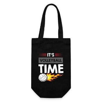 It's Volleyball Time - Gift Bag for Bottles - black - Front